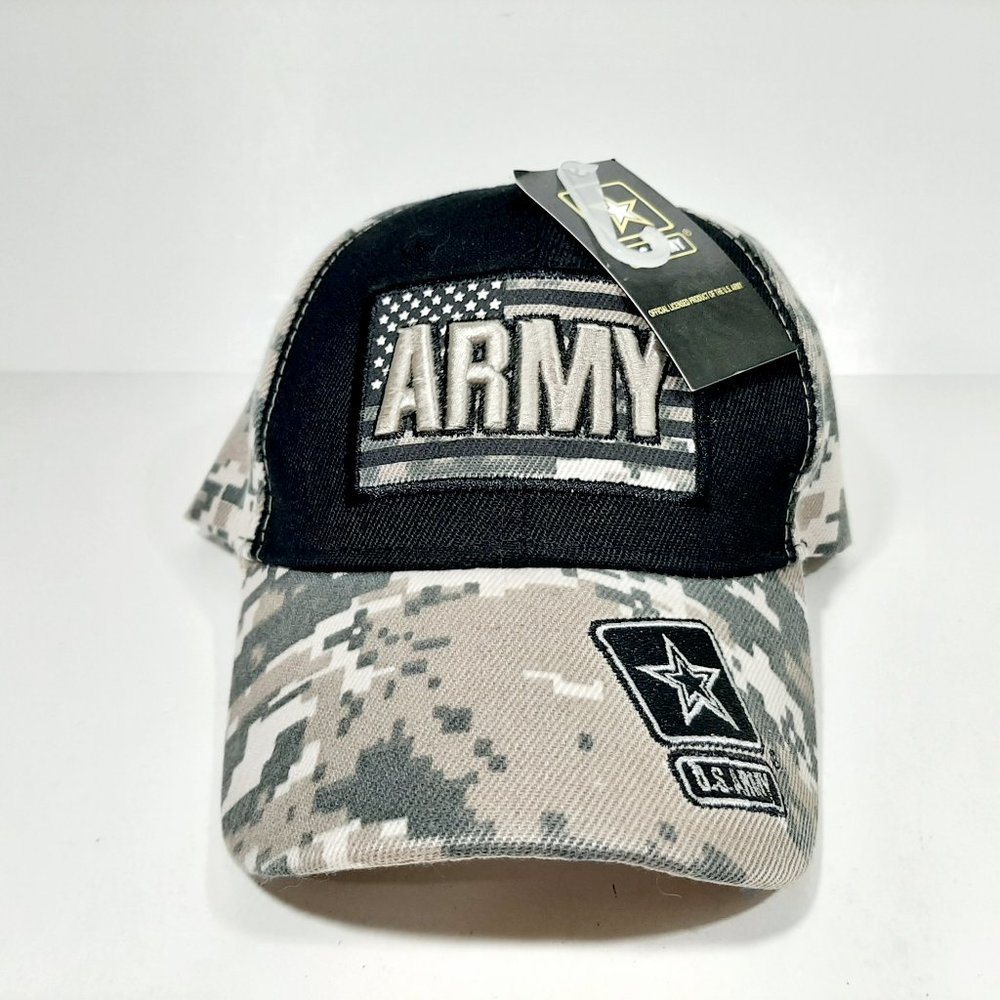 U.S. Army Hat US Army Star On Brim Side ACU Digita